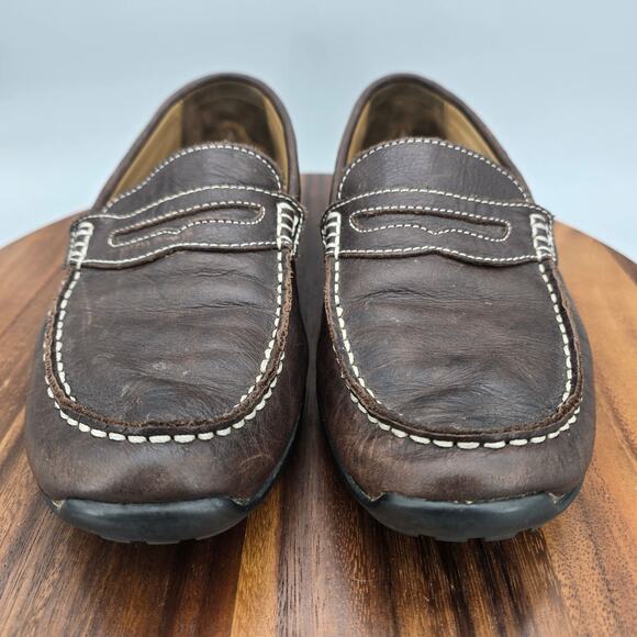 Footjoy FJ Club Shoes Men\'s 10 M Brown Leather Slip On Casual Penny Loafers main image 6